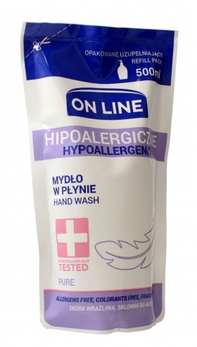 Фото - Мило LINE On  Mydło w płynie Hipoalergiczne Pure - uzupełnienie 500ml 