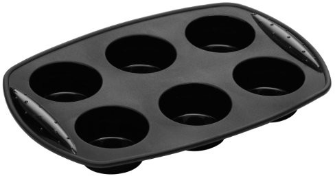 Premier Housewares Premier housewares foremki mufinkowe wykonana z silikonu na 6 Muffins czarna 0805195