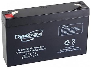 Dyno Europe Dyno Europe AKUMULATOR KWASOWO-OŁOWIOWY 6V-7.2Ah 150x34x100mm DAS6-7.2
