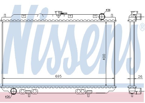 NISSENS Chłodnica 68723