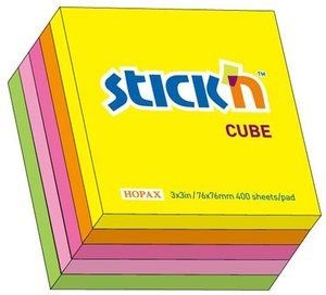 STICKN Notes samoprzylepny Neon mix 5 kolorów 155270 155270