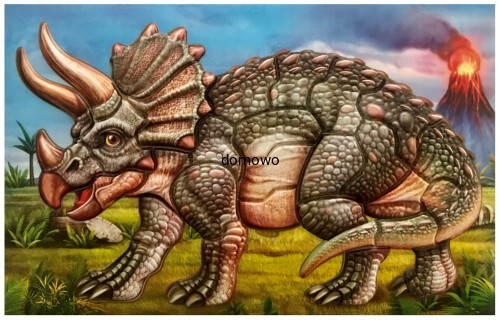 SAMOPRZYLEPNE PUZZLE DO SKŁADANIA DINOZAUR