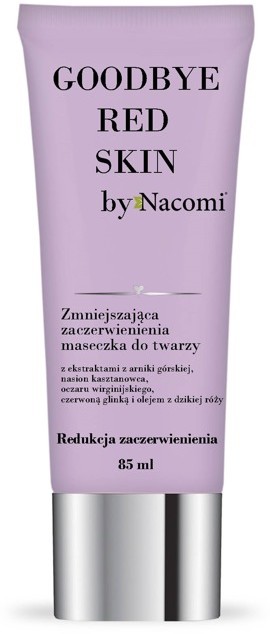 Nacomi Goodbye Red Skin Zmniejszająca zaczerwienienia maseczka do twarzy 85ml 1234591626