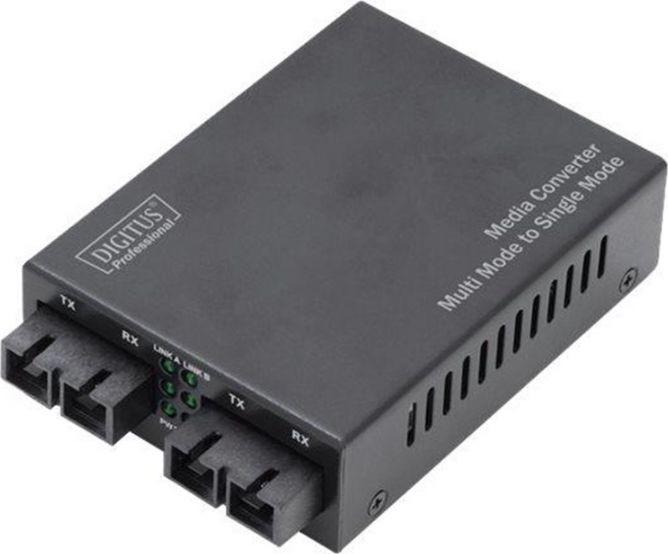 Digitus Konwerter światłowodowy Konverter Fast Ethernet Multi-/Singlem Media Sc/Sc DN-82024