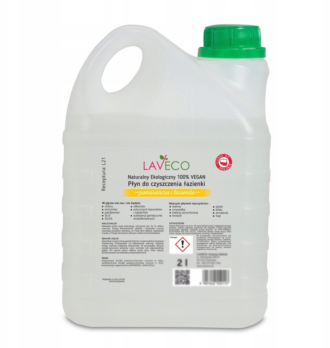 Laveco eko neutral płyn do łazienki lawenda pom 2l