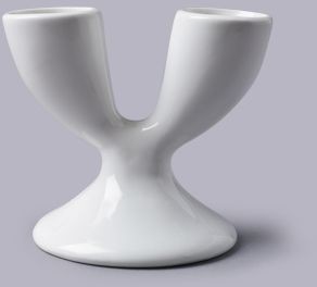 W.m. bartleet & sons Porcelanowy kieliszek do jajek - podwójny