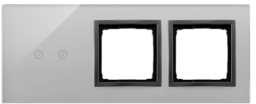 Simon Panel dotykowy Simon 54 Touch DSTR3200/72 3 moduły 2 pola dotykowe poziome otwór na osprzęt Simon 54 otwór na osprzęt Simon 54 burzowa chmura DSTR3200/72