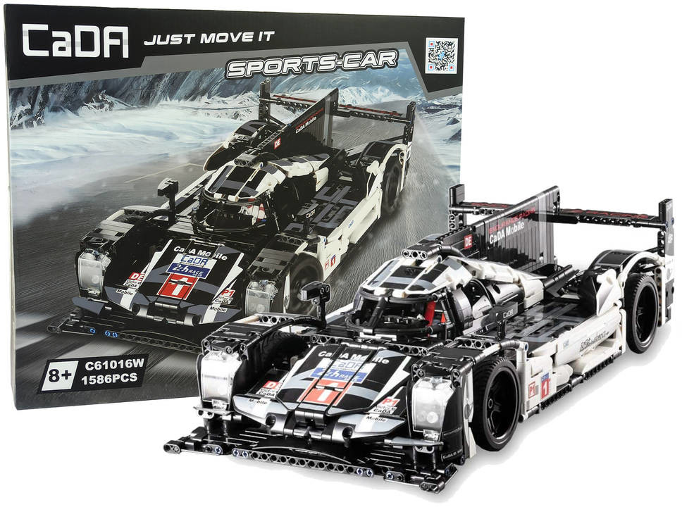 Import LEANToys Klocki Konstrukcyjne Auto Wyścigowe 1586 Elementów 9231