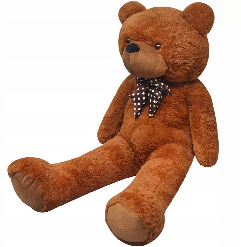 Miękki, pluszowy miś XXL, brązowy, 160 cm