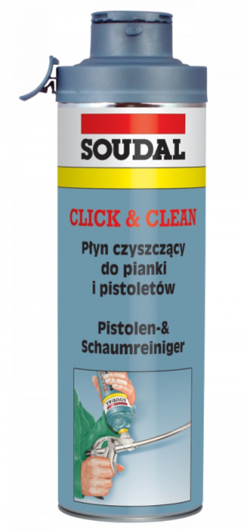 Soudal Płyn czyszczący do pianki i pistoletu Click and Fix 500 ml PIA-GF-CL-500