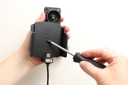 Huawei Uchwyt uniwersalny regulowany do P30 PRO bez futerału oraz w futerale lub etui o wymiarach: 70-83 mm (szer.), 2-10 mm (grubość) z wbudowanym kablem USB-C oraz ładowarką samochodową