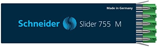 Schneider Slider 755 M wkład do długopisu, technologia ViscoGlide, zielony 4004675056900