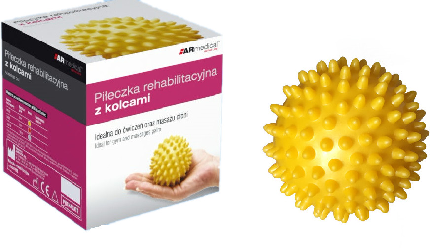 Piłka Piłeczka Rehabilitacyjna Z Kolcami 8 CM