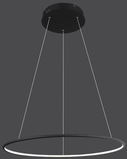 Altavola Design ADesign lampa wisząca Ledowe okręgi No. 1 czarny in 3k LA073/P_80_in_3k_black