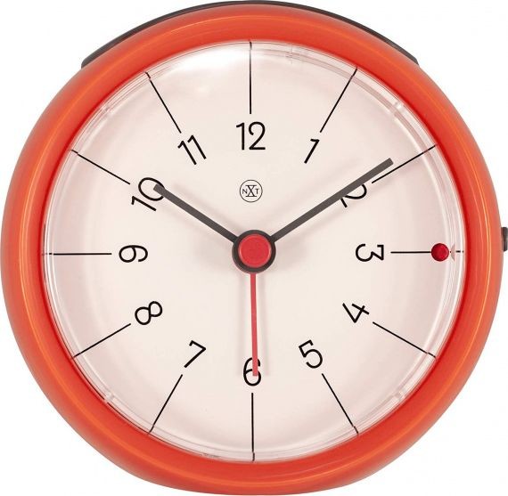 Nextime budzik Otto 9,5 x 3,8 cm pomarańczowy twm_970682