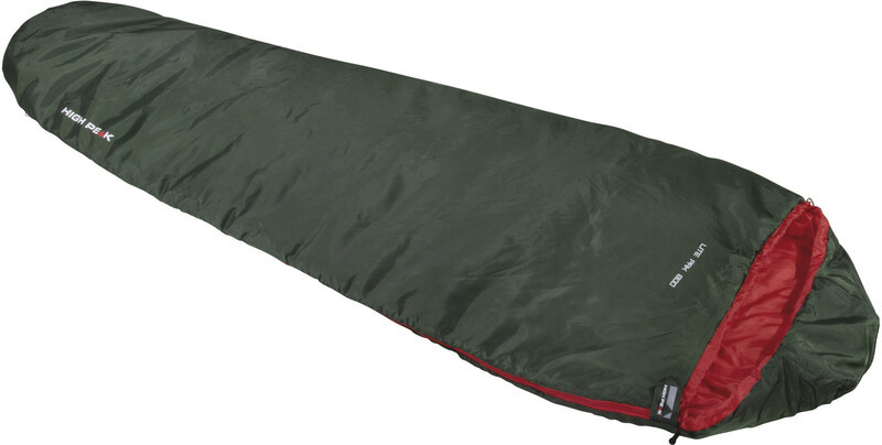 High Peak Lite Pak 800 Sleeping Bag, zielony Left Zipper 2022 Śpiwory 23260