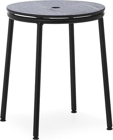 Normann Copenhagen Stołek Circa 45 cm czarny dąb 506071