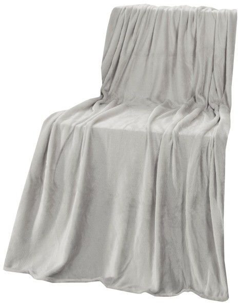 Euro Firany Koc Euro Flanelowy - Inga Stalowy 00060033