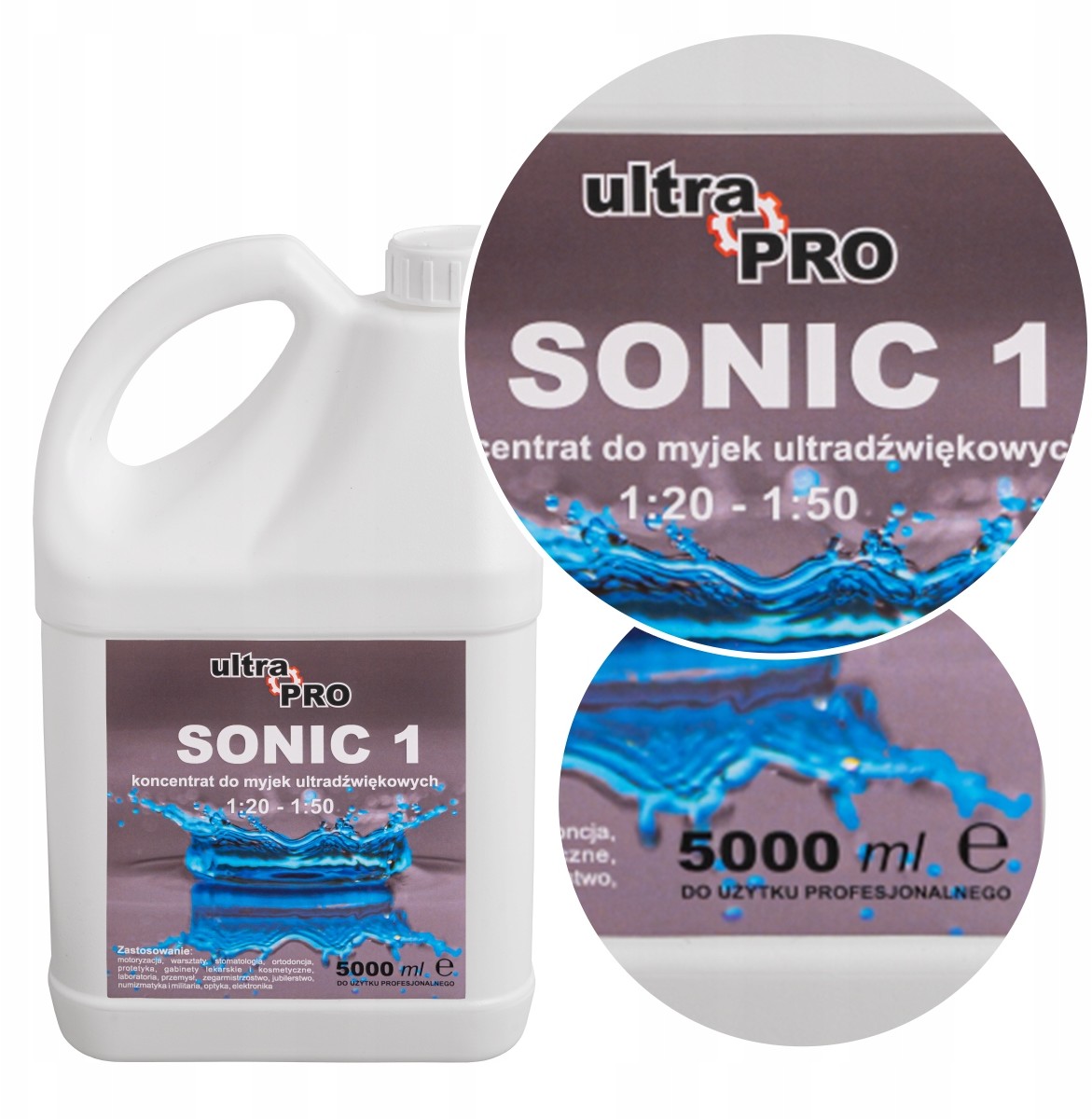 Płyn do myjki Ultradźwiękowej 5l koncentrat Sonic