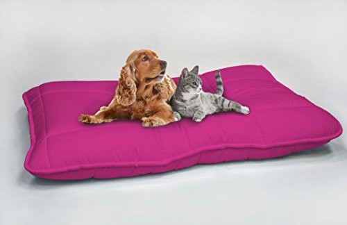Italian Bed Linen MAXY wyściełana poduszka dla psa 60 x 100 cm, rozmiar uniwersalny, Fuchsia