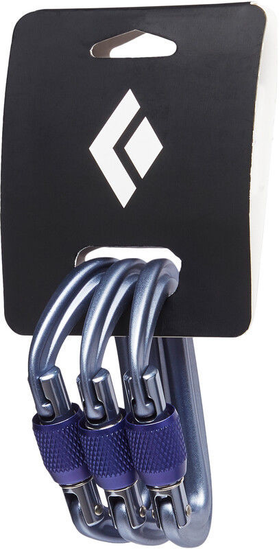 Black Diamond Liteforge Screwgate Karabinek 3 szt., gray 2020 Karabinki zakręcane BD2102491003ALL1