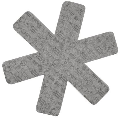 Cuisy cuisy kb5431 chroni patelnia filcu wełnianego Czerwony/Szary/czarny 37, 5 X 0, 2 X 37, 5 cm, 2-częściowy KB5431