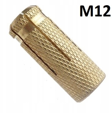 Kotwa tuleja rozporowa mosiężna wbijana M12 10 szt