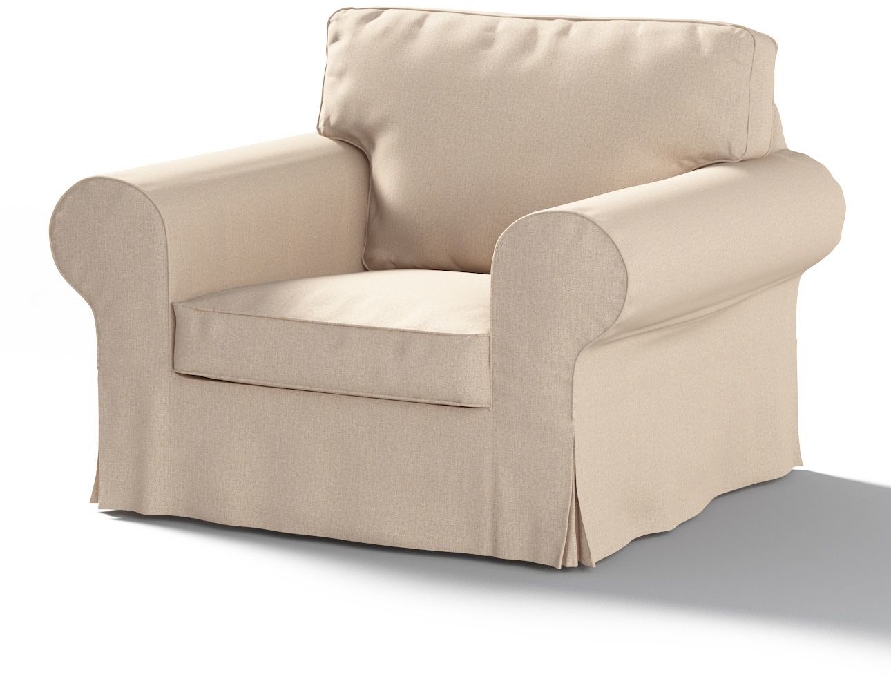 Dekoria Pokrowiec na fotel Ektorp jasny beż 103 x 82 x 73 cm Edinburgh 612-115-78