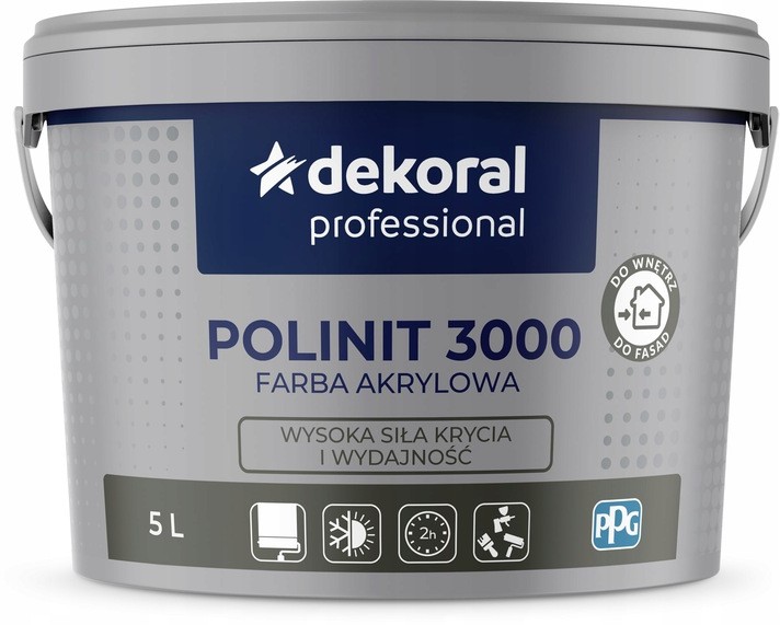 Dekoral Farba Professional Polinit 3000 Biały 5L