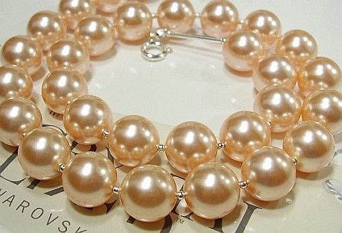 Swarovski Arande PROMOCJA PERŁY naszyjnik RÓŻ 1416472910