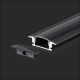 V-TAC Profil Aluminiowy V-TAC 2mb Czarny, Wpuszczany VT-8106 SKU 2875