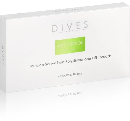 Dives DIVES med.- Art Grade PREMIUM - NICI TORNADO SCREW TWIN 26G, 50mm/70mm 2x10szt
