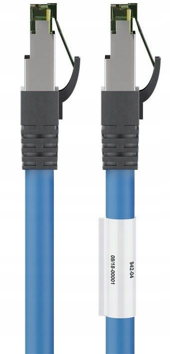Kabel Lan Patchcord Cat 8.1 S/ftp niebieski 1m