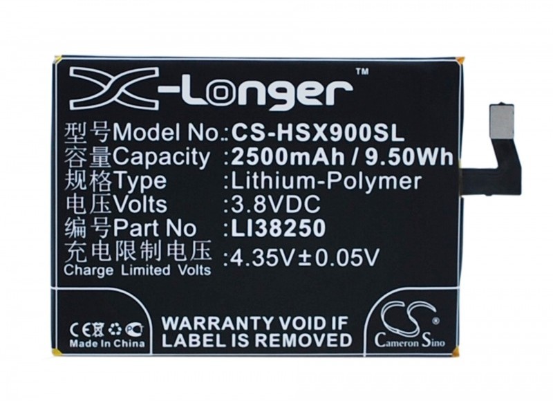 Фото - Акумулятор для мобільного CameronSino Hisense HS-X5T / LI38250 2500mAh 9.50Wh Li-Polymer 3.8V  (Cameron Sino)