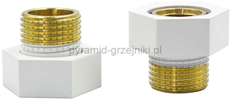 Varioterm Złączka GW 3/4 x R 1/2 na oring - biały mat M869B002210