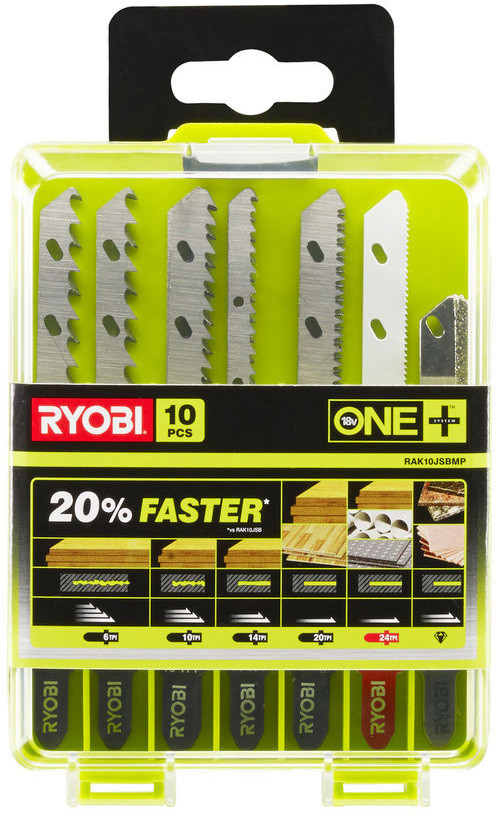 Ryobi Zestaw brzeszczotów Ryobi RAK10JSBMP (10 sztuk) 5132002812