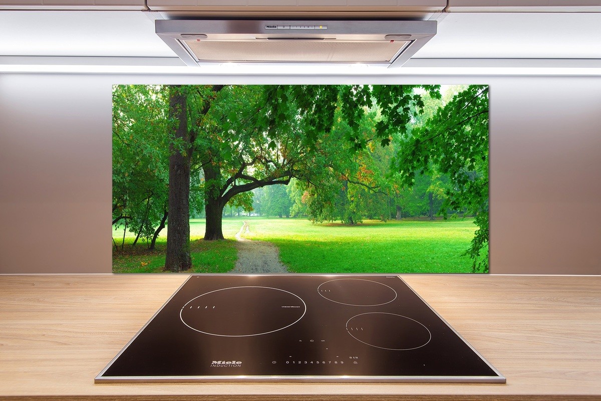 Panel do kuchni Park jesienią