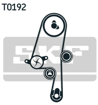 SKF Pompa wodna + zestaw paska rozrządu VKMC 06220