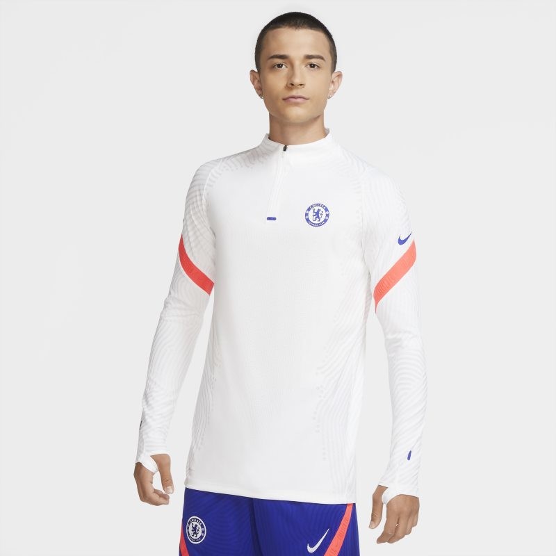 Nike Męska treningowa koszulka piłkarska Chelsea FC VaporKnit Strike - Biel