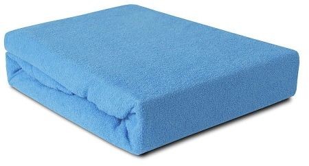 Darymex Prześcieradło Frotte z gumką niebieskie 70x140 dx-70-pft-005