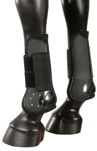 Pfiff 101773 Lugo ochraniacze na stonki ze strasu, czarne, grzywka 101773-60-Pony