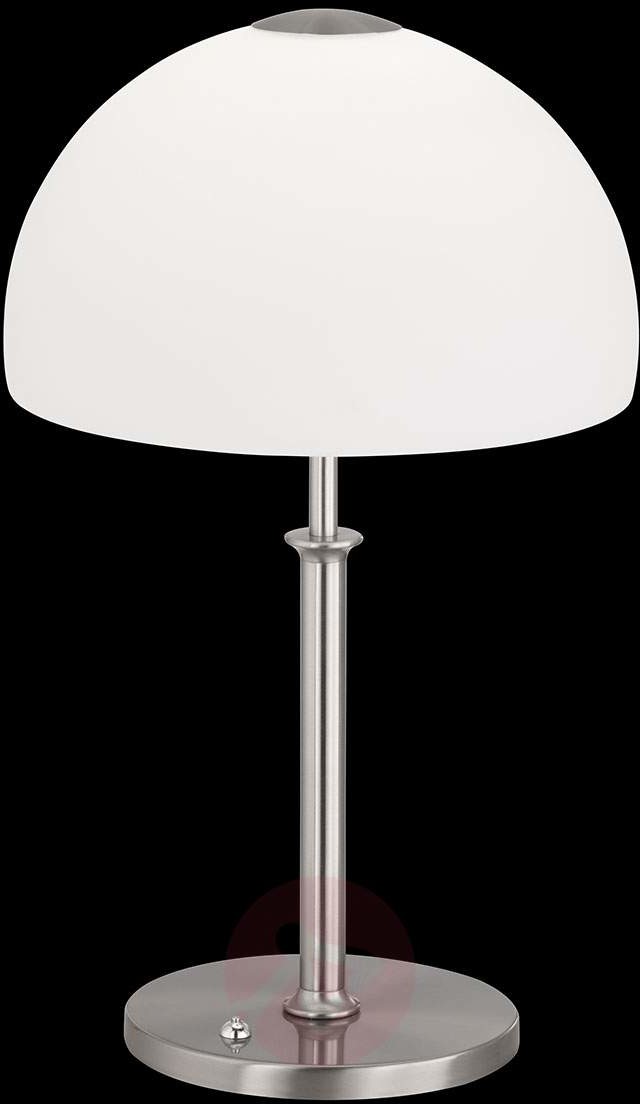 Fischer Honsel Lampa stołowa LED Shine ze szklanym kloszem