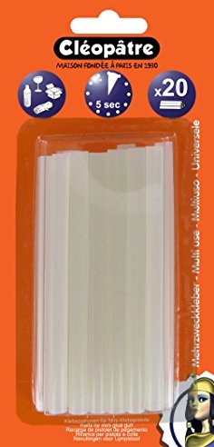 Cléopâtre Przyklejane patyczki płytek naboje firmy cléo pâtre do mini pistolet do klejenia na gorąco 20 szt. PO20RCT