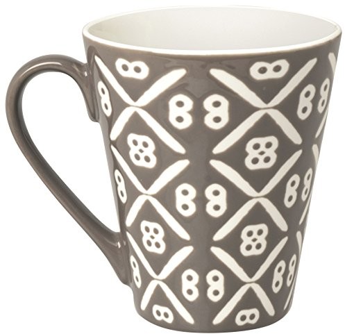 Excelsa etnika Mug 275 ML, porcelana, szary, 10.19 x 10.19 x 10 cm 49427