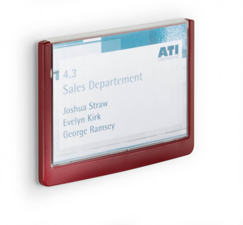Durable Tabliczka informacyjna 149x105.5 czerwona Click Sign