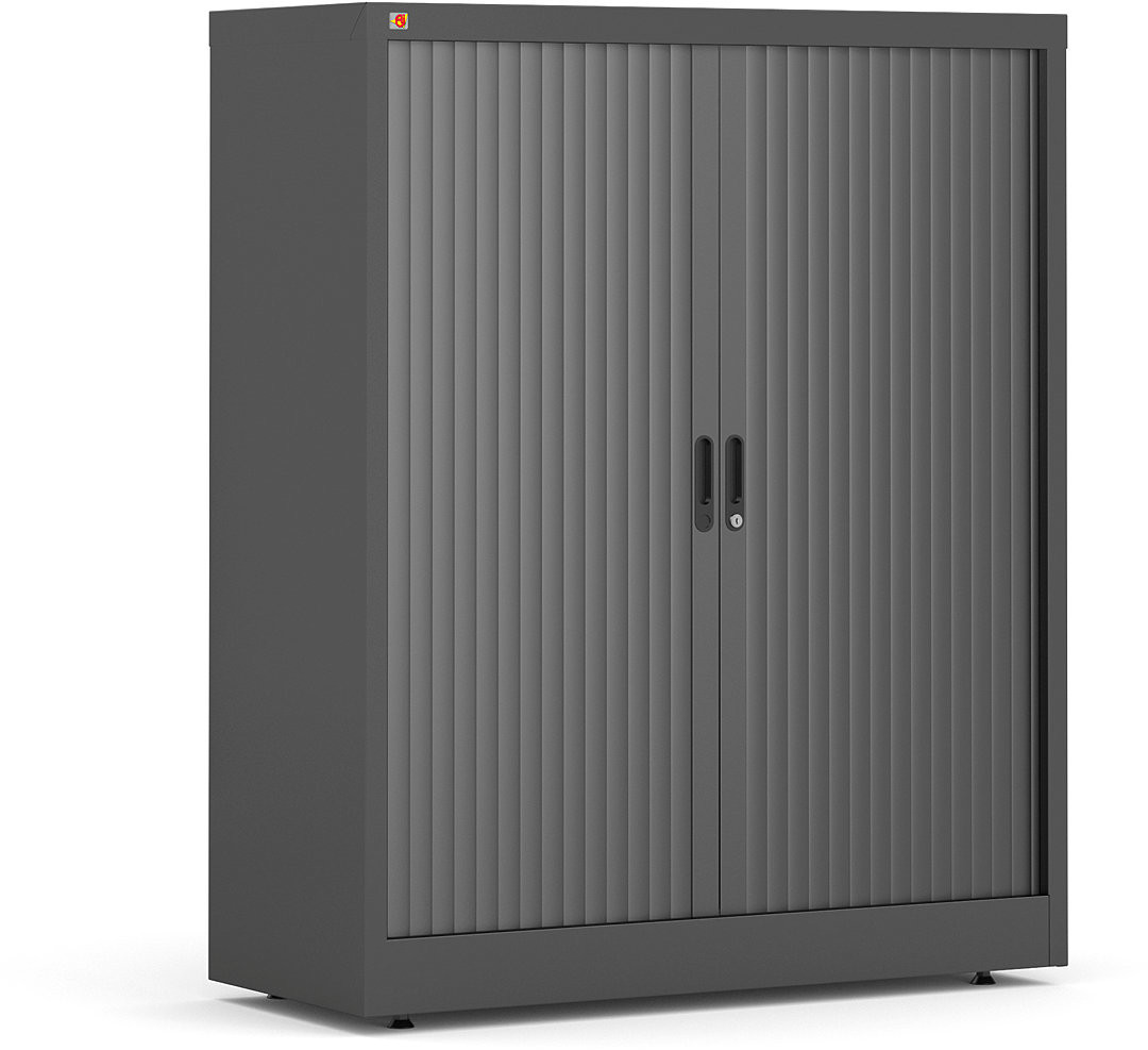 AJ Produkty Szafa żaluzjowa STUDIO, 1200x1000x420 mm, czarny, czarny