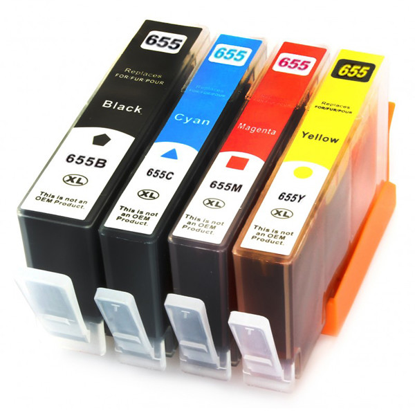 4 Tusz Do Hp 655 DeskJet Advantage 3525 4615 5525