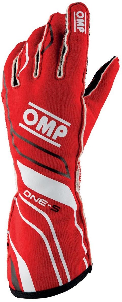 OMP Racing Rękawice rajdowe ONE-S MY20 czerwone (homologacja FIA) IB/770/R/XS