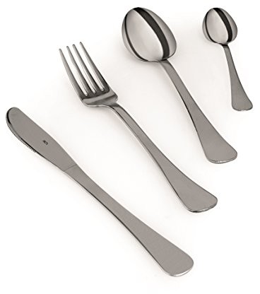 Brunch Time zestaw sztućców 24-częściowy Milano w kolorze srebrnym 60234_Argento