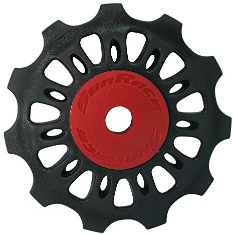 SunRace jocky, tworzywo sztuczne, 1 sztuki, czarny/czerwony, 11T SP856-HP